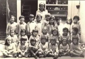 Primer grupo de alumnos de la Institución Educativa Dr. Alberto Schweitzer - 1971