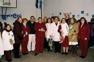 Promesa a la Bandera junto con la Escuela Vera Peñaloza de Colonia Barragán - 2000 - Schweitzer